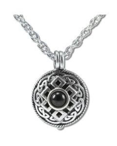 Diffuser Pendant Necklaces Celtic Black Onyx Antiquity